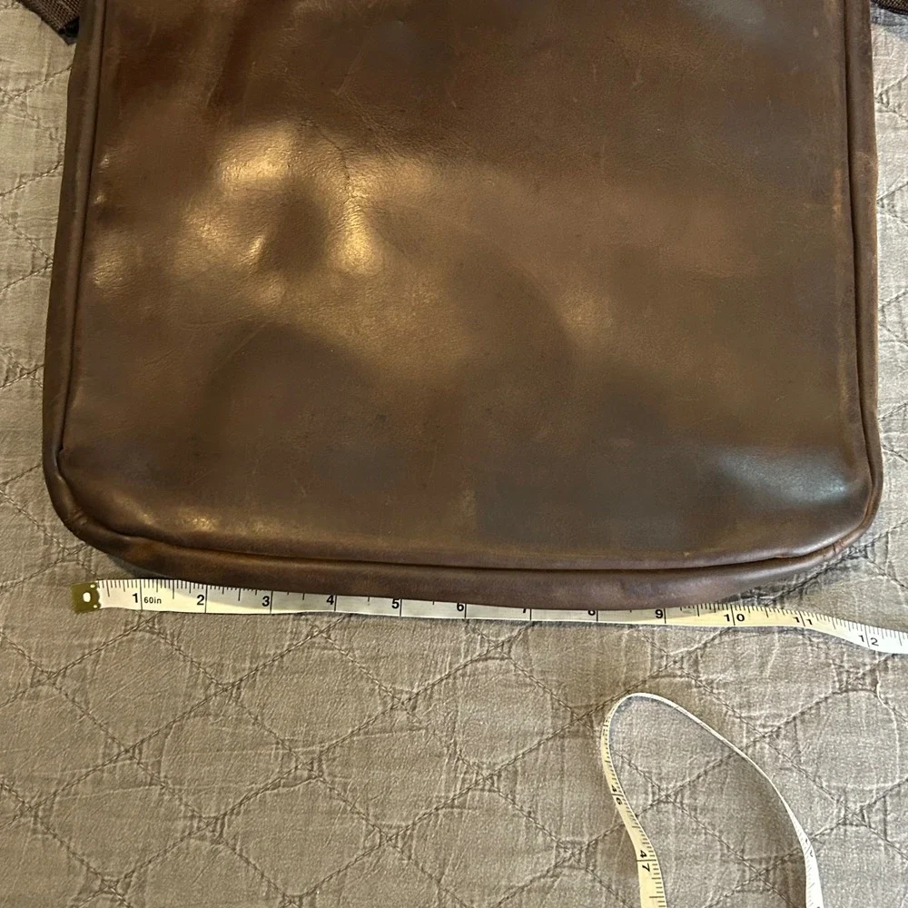 Waterfield Designs Muzetto Messenger Bag Brown Leather Waxed Canvas Made in‎ SF